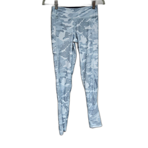 Pelagic Blue Camouflage UPF Leggings XS - Picture 2 of 8